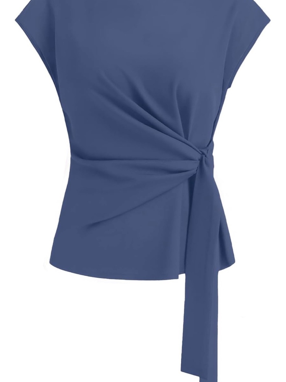 Sleeveless Side-Tie Top in Blue